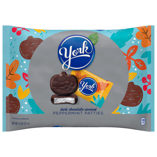 Save On York Dark Chocolate Covered Peppermint Patties Candy Pumpkin 