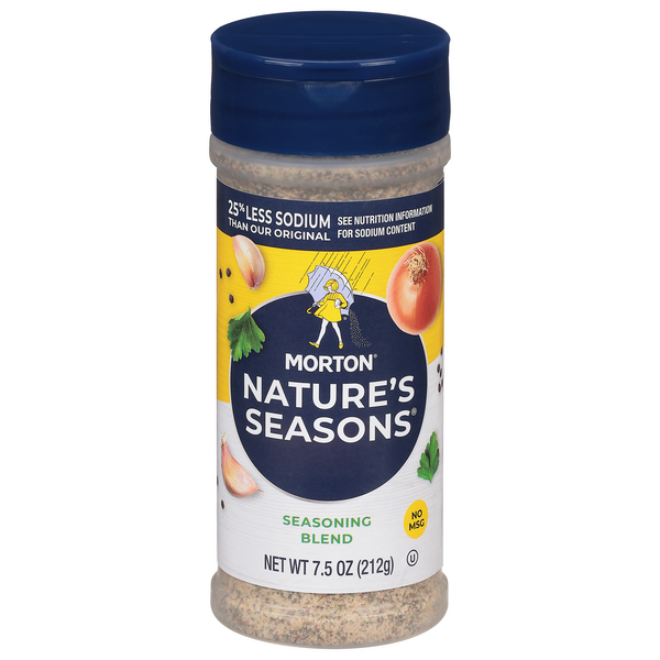 Morton Nature's Seasons 25% Less Sodium Blend