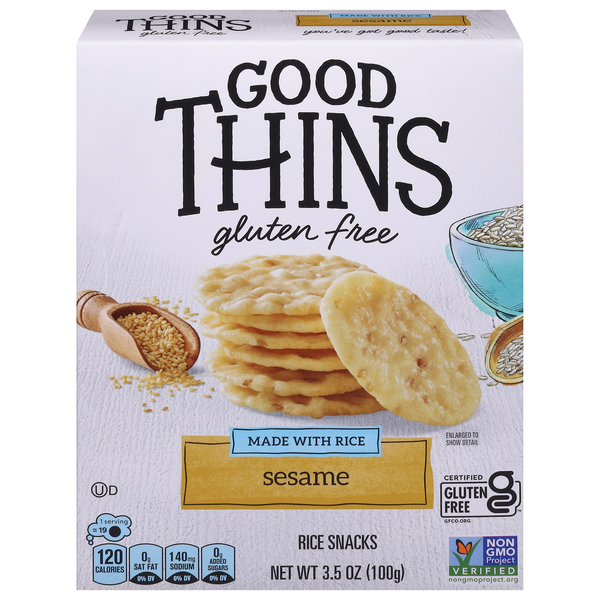 Good Thins Gluten Free Sesame Rice Crackers