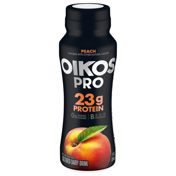 Oikos PRO 23g Protein Peach Cultured Dairy Drink