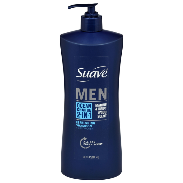 Suave Professionals Men 2-in-1 Shampoo + Conditioner Ocean Charge
