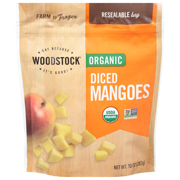 Woodstock Organic Diced Mangos Frozen