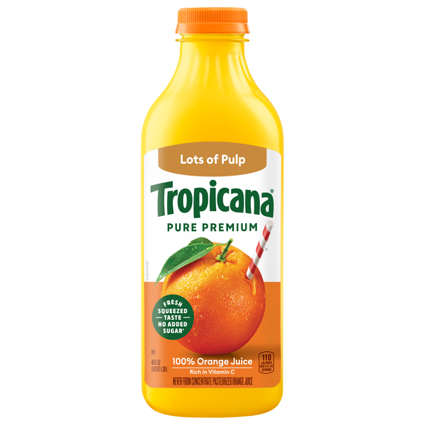 Tropicana Pure Premium Lots of Pulp 100% Orange Juice