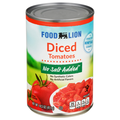 Food Lion No Salt Added Diced Tomatoes