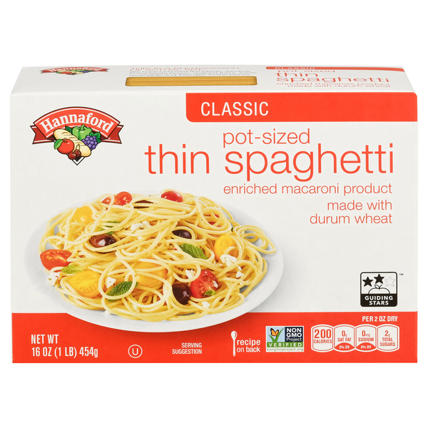 Hannaford Classic Pot-Sized Thin Spaghetti Pasta