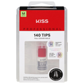 Kiss Professional Full Cover Nail Tips w/ Adhesive Medium Almond Length