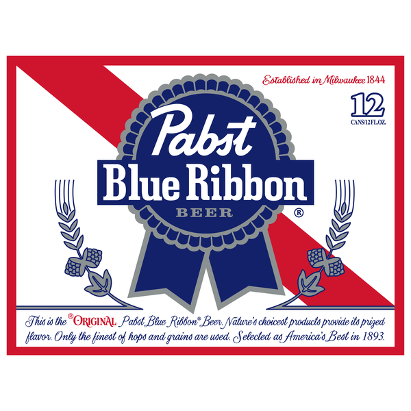 Pabst Blue Ribbon Beer - 12 pk