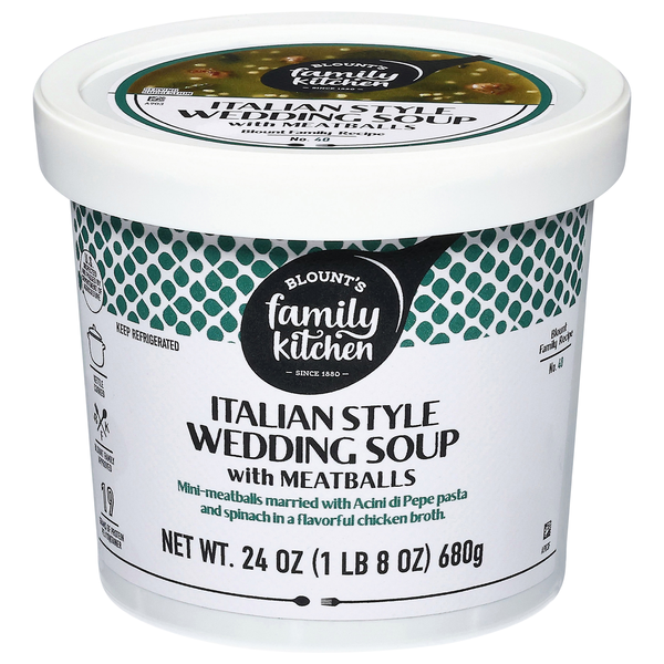 Blount's Family Kitchen Italian Style Wedding Soup with Meatballs