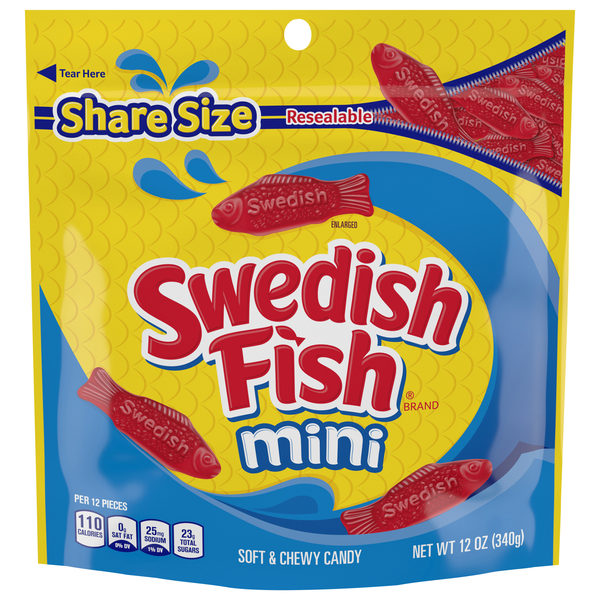 Swedish Fish Mini Soft & Chewy Candy Share Size