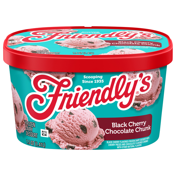 Friendly's Black Cherry Chocolate Chunk Ice Cream