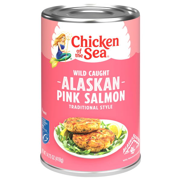 Chicken of the Sea Wild Caught Traditional Style Alaskan Pink Salmon