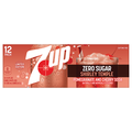 7UP Zero Sugar Shirley Temple Pomegranate & Cherry Flavored Soda - 12 pk