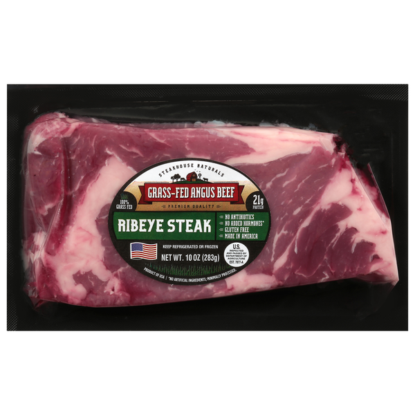 Steakhouse Naturals Grass-fed Angus Beef Ribeye Steak
