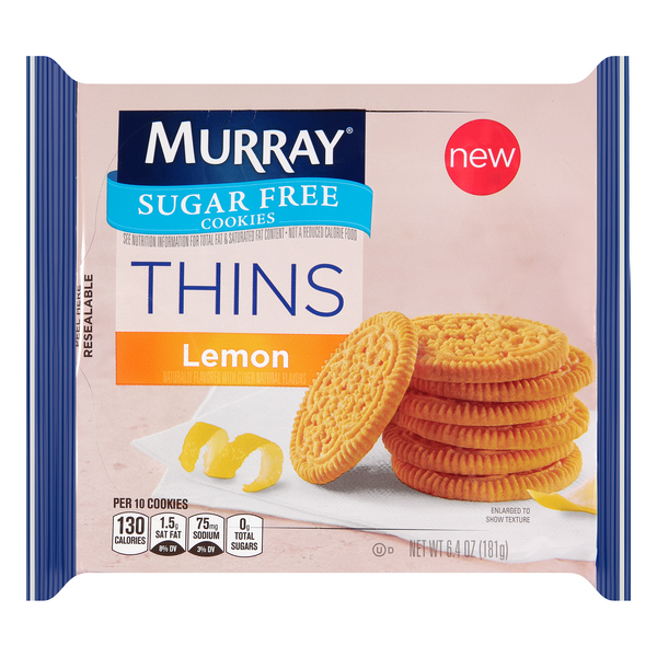 Save on Murray Thins Sugar Free Cookies Lemon Order Online Delivery Giant