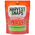 Harvest Snaps Gluten Free Sour Cream & Onion Loops Red Lentil Crisps
