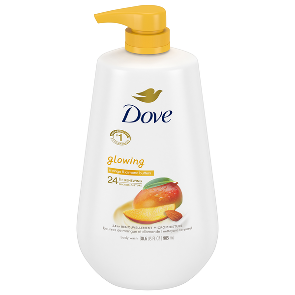 Dove Glowing Mango & Almond Butters Body Wash Pump