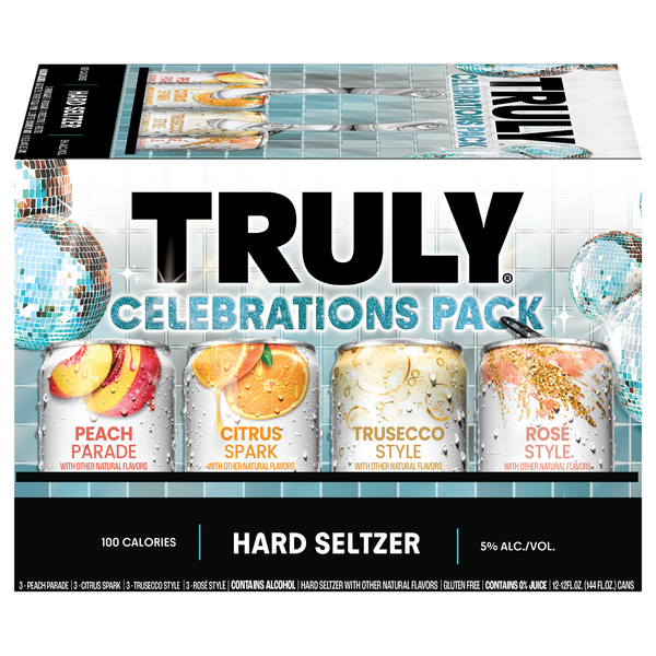 TRULY Celebrations Hard Seltzer Variety Pack - 12 pk