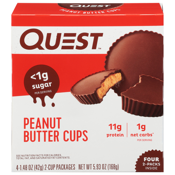 Quest Keto Friendly 11g Protein Peanut Butter Cups - 4 ct
