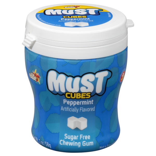 Elite Must Cubes Sugar Free Peppermint Flavored Chewing Gum