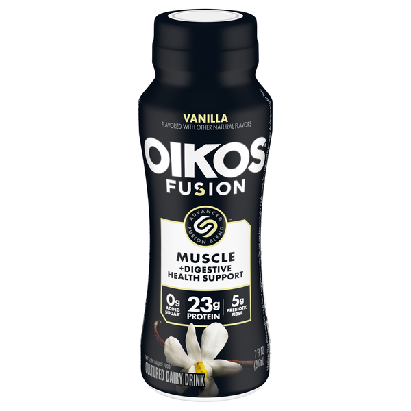 Oikos Fusion 23g Protein Vanilla Muscle + Digestive Health Support Drink