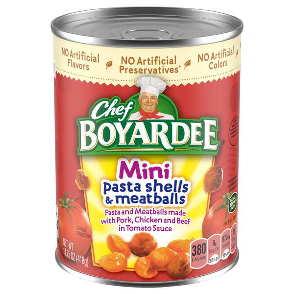 Chef Boyardee Mini Pasta Shells & Meatballs