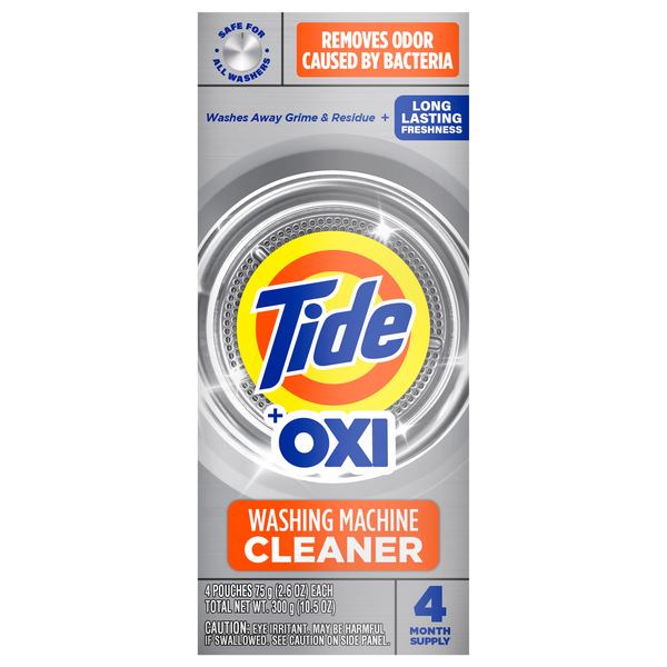 Tide Enhanced with Oxi Washing Machine Cleaner - 4 ct