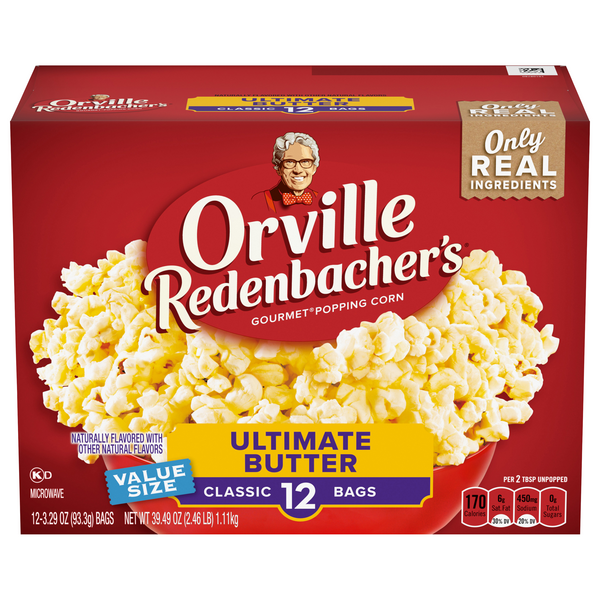 Orville Redenbacher's Ultimate Butter Classic Microwave Popcorn - 12 ct