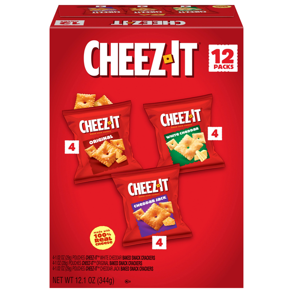 Cheez-It Baked Crackers Variety Packs - 12 ct