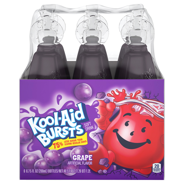 Kool-Aid Bursts Grape Soft Drink - 6 pk