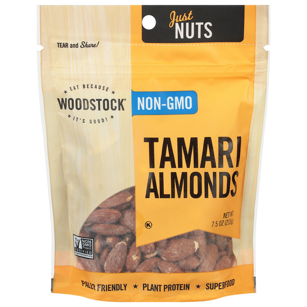Woodstock Farms Almonds Tamari Roasted Natural