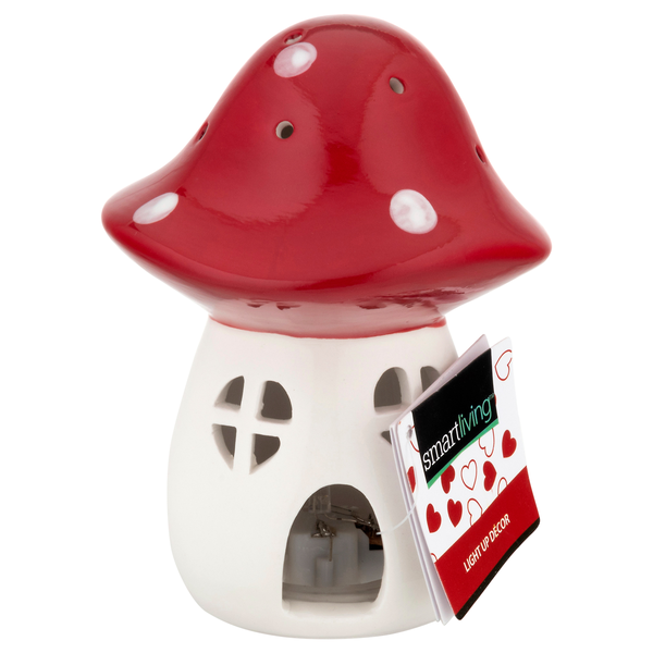 Smart Living Valentine's Day Light Up Decor Mushroom