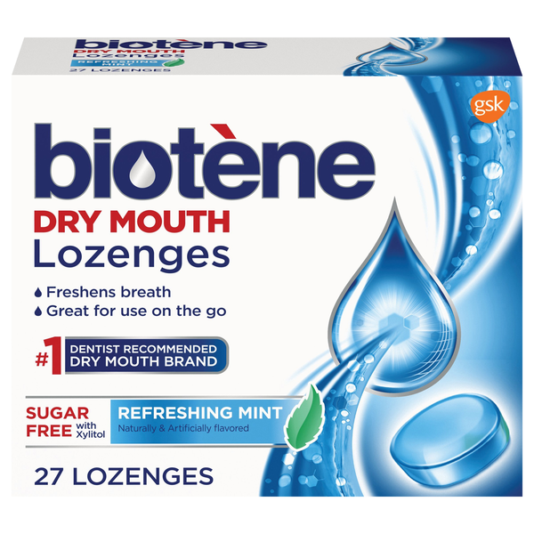 Biotene Sugar Free Refreshing Mint Dry Mouth Lozenges with Xylitol