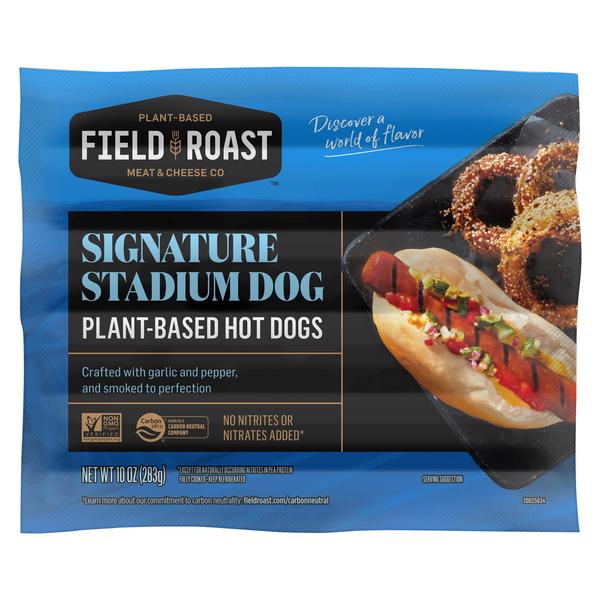Field Roast Plant-Based Vegan Signature Stadium Hot Dogs - 6 ct