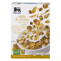 Food Lion Oats & More with Honey Cereal