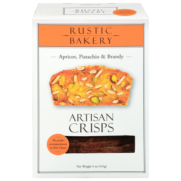 Rustic Bakery Organic Apricot Pistachio & Brandy Artisan Crisps Crackers
