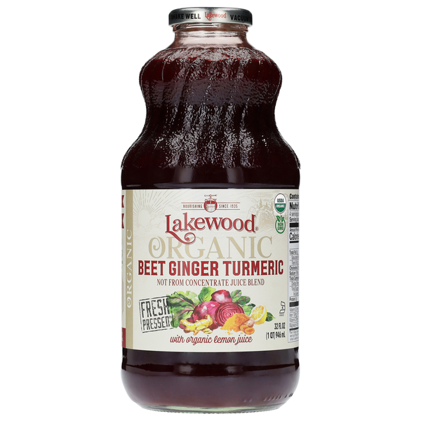 Lakewood Fresh Pressed Beet Ginger Turmeric Juice Organic
