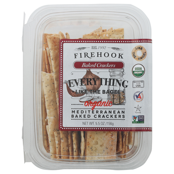 Save on Firehook Mediterranean Baked Crackers Everything Like the Bagel