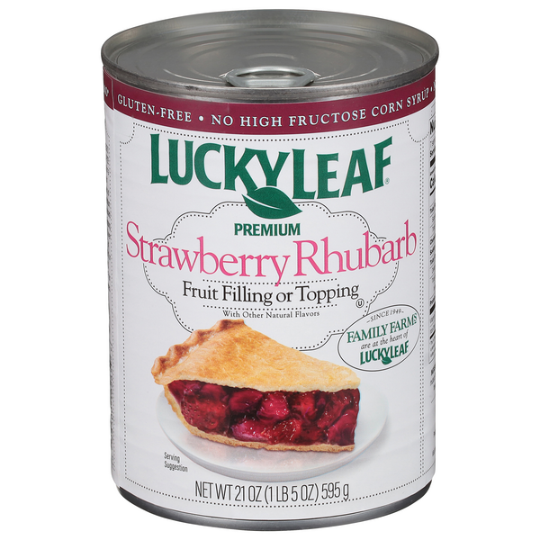 Lucky Leaf Premium Strawberry Rhubarb Pie Filling or Topping