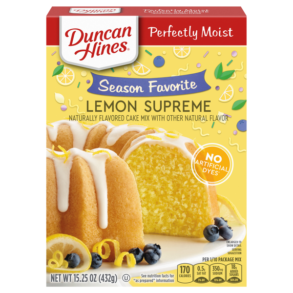 Duncan Hines Signature Perfectly Moist Lemon Supreme Cake Mix