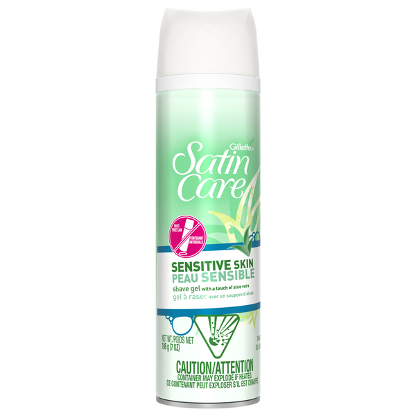 Gillette Satin Care Women's Shave Gel Sensitive Skin with Aloe Vera
