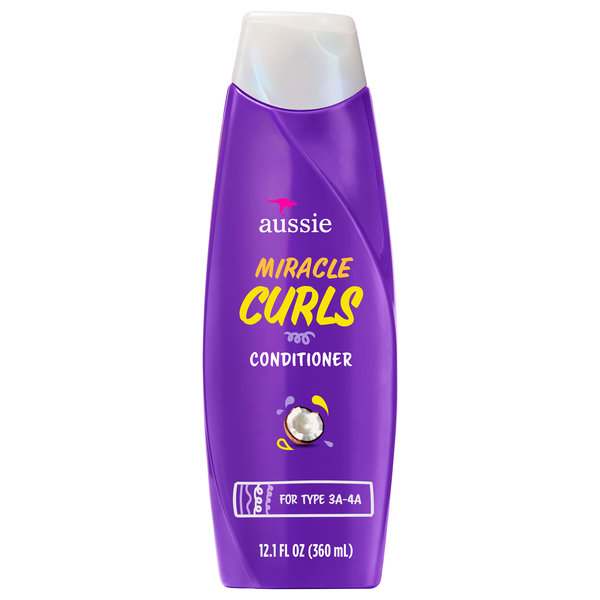 Aussie Miracle Curls Conditioner with Coconut & Jojoba Oil Paraben Free