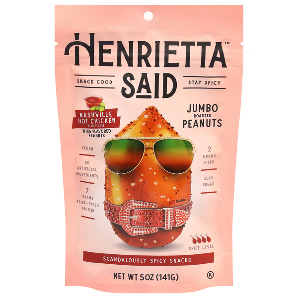 Henrietta Said Nashville Hot Chicken Flavored Jumbo Roasted Peanuts
