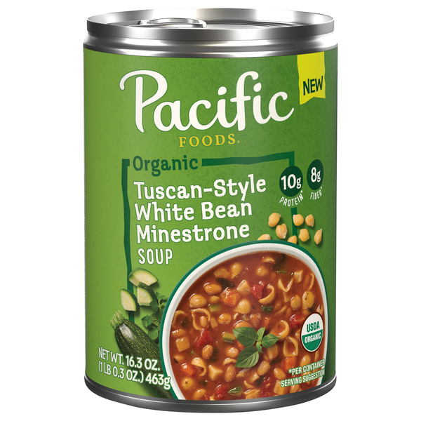 Pacific Foods Organic Tuscan-Style White Bean Minestrone Soup