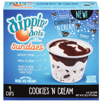 Dippin' Dots Cookies 'N Cream Ice Cream Sundaes - 4 ct | Hannaford
