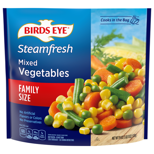 Birds Eye Steamfresh Mixed Vegetables Family Size Frozen