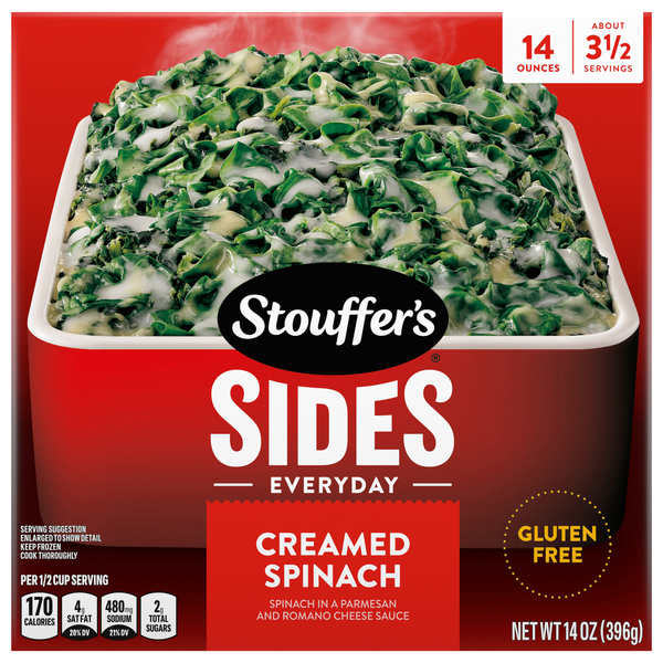 Stouffer's Everyday Sides Gluten Free Creamed Spinach Frozen