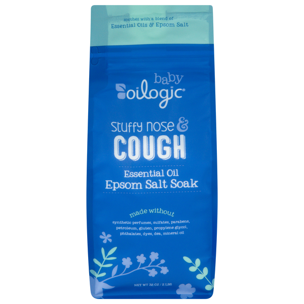 Oilogic Baby Stuffy Nose & Cough Essential Oil Epsom Salt Soak