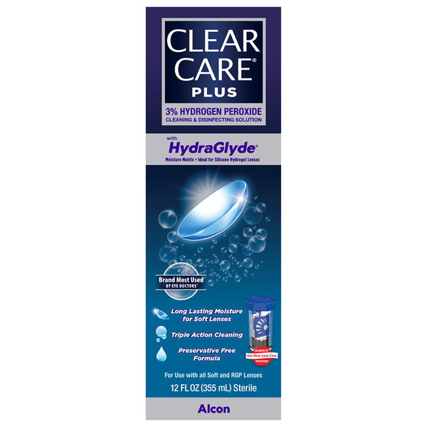 Clear Care Plus with HydraGlyde Cleaning & Disinfecting Solution