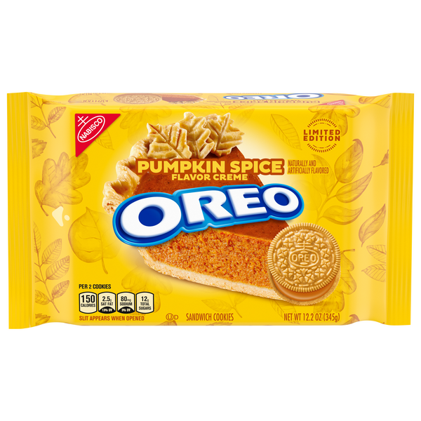 Save on OREO Sandwich Cookies Pumpkin Spice Creme Order Online Delivery