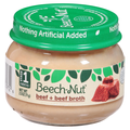 Beech-Nut Stage 1 Baby Food Beef + Beef Broth
